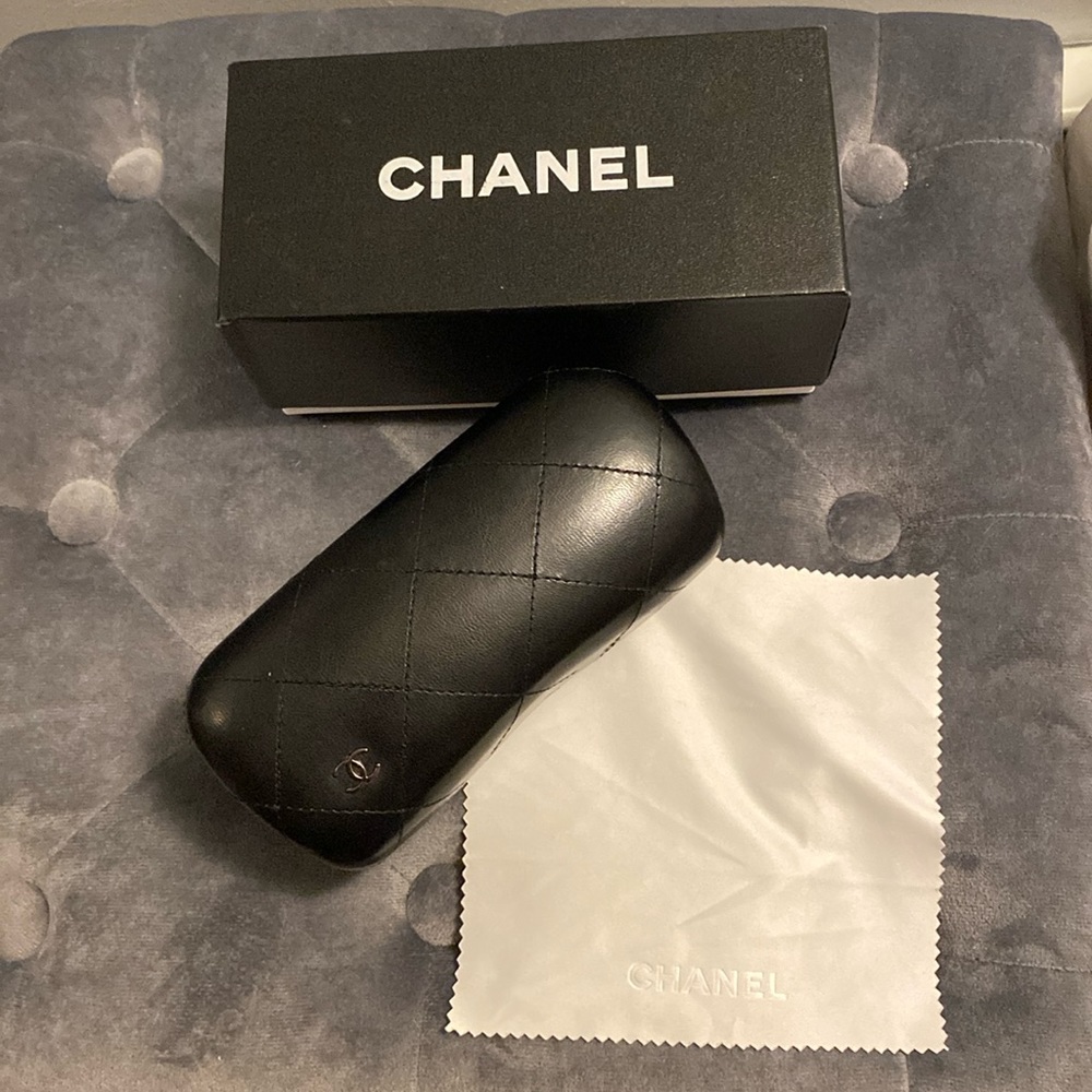 Chanel sunglasses leather case